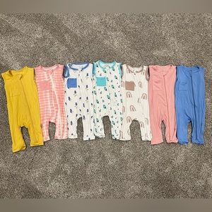 Kyte Baby Sleeveless Zippered Rompers 18-24m